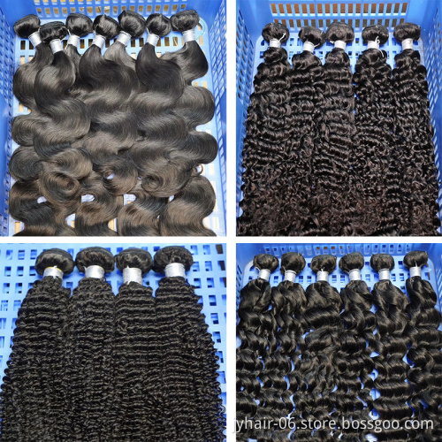 Eli hair  Grade 10A Brazilian hair bundles With Closure, Straight Cuticle Aligned Hair , Mink Virgin Brazilian Hair Bundle